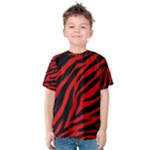 red  zebra  Kid s Cotton Tee