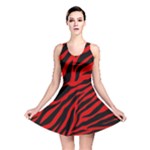 red  zebra  Reversible Skater Dress