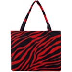 red  zebra  Mini Tote Bag