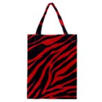 red  zebra  Classic Tote Bag