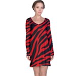 red  zebra  Long Sleeve Nightdress