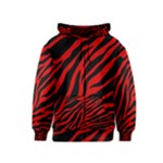 red  zebra  Kids  Zipper Hoodie