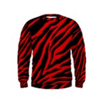 red  zebra  Kids  Sweatshirt