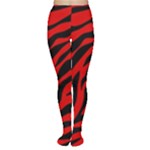 red  zebra  Tights