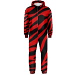 red  zebra  Hooded Jumpsuit (Men)