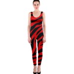 red  zebra  OnePiece Catsuit