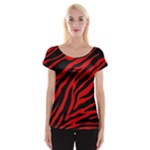 red  zebra  Women s Cap Sleeve Top