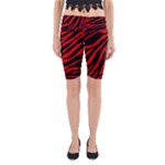 red  zebra  Yoga Cropped Leggings