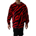 red  zebra  Hooded Wind Breaker (Kids)