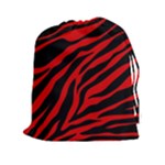 red  zebra  Drawstring Pouch (XXL)