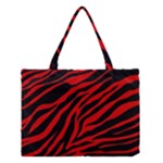 red  zebra  Medium Tote Bag