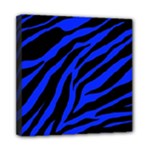 blue zebra Mini Canvas 8  x 8  (Stretched)