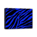 blue zebra Mini Canvas 7  x 5  (Stretched)