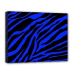 blue zebra Canvas 14  x 11  (Stretched)