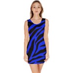 blue zebra Bodycon Dress