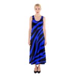 blue zebra Sleeveless Maxi Dress