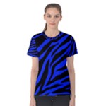 blue zebra Women s Cotton Tee