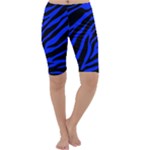 blue zebra Cropped Leggings 