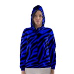 blue zebra Hooded Wind Breaker (Women)