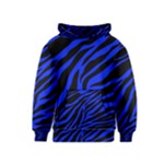 blue zebra Kids  Pullover Hoodie