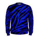 blue zebra Men s Sweatshirt