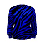 blue zebra Women s Sweatshirt