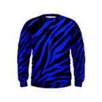 blue zebra Kids  Sweatshirt