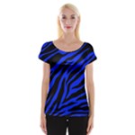 blue zebra Women s Cap Sleeve Top