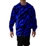 blue zebra Hooded Wind Breaker (Kids)