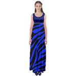 blue zebra Empire Waist Maxi Dress