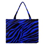 blue zebra Medium Tote Bag