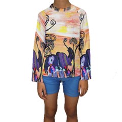 Kids  Long Sleeve Swimwear 