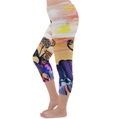 Capri Winter Leggings  Back