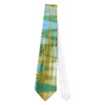 Crystal Gold Peacock, Abstract Mystical Lake Neckties (One Side) 