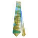 Crystal Gold Peacock, Abstract Mystical Lake Neckties (Two Side) 