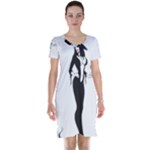 Halloween Sexy Witch Short Sleeve Nightdress