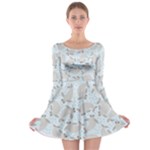 Manatees Long Sleeve Skater Dress