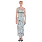 Manatees Fitted Maxi Dress