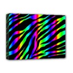 Zebra Rainbow Deluxe Canvas 16  x 12  (Stretched) 