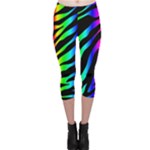 Zebra Rainbow Capri Leggings 