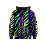 Zebra Rainbow Kids  Zipper Hoodie