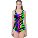 Zebra Rainbow One Piece Swimsuit