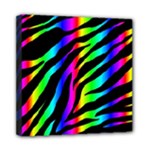 Zebra Rainbow Mini Canvas 8  x 8  (Stretched)