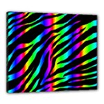 Zebra Rainbow Canvas 24  x 20  (Stretched)