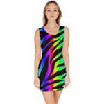 Zebra Rainbow Bodycon Dress