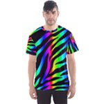 Zebra Rainbow Men s Sport Mesh Tee