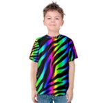 Zebra Rainbow Kid s Cotton Tee