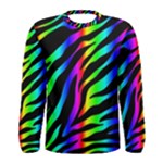 Zebra Rainbow Men s Long Sleeve Tee