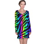 Zebra Rainbow Long Sleeve Nightdress