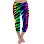 Zebra Rainbow Capri Winter Leggings 